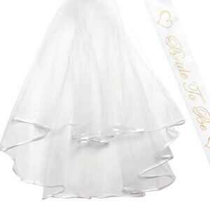 Bridal Veil Women's Simple Tulle Short Wedding Veil for Wedding New